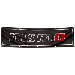 Car Motor Garage Workshop Banner Work for NISMO Flag Black 2x8 Feet