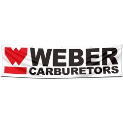 Car Motor Garage Workshop Banner Work for Weber Carburetors Flag 2x8Feet