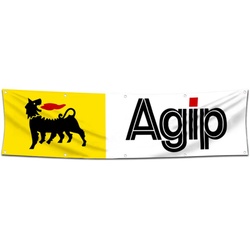 Car Motor Oil Garage Shop Decor Banner Works for Agip Flag 2x8 Feet
