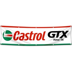 Car Motor Oil Garage Shop Decor Banner Works for Castrol GTX Flag 2x8 Feet