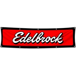 Car Motor Parts Garage Shop Decor Banner Works for Edelbrock Flag 2x8 Feet