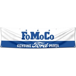 Car Motor Parts Garage Shop Decor Banner Works for fomoco Flag 2x8 Feet
