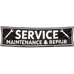 Car Motor Service Maintenance & Repair Garage shop Banner Flag 2x8 Feet