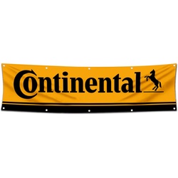 Car Motor Tires Garage Shop Decor Banner Works for Continental Flag 2x8 Feet