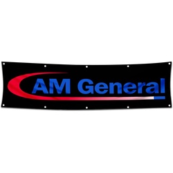 Heavy vehicle Garage shop Decor Banner Works for AM General Banner 2x8 Feet