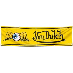 Motorcycles Garage Shop Decor Banner Works for Von Dutch Flag 2x8 Feet