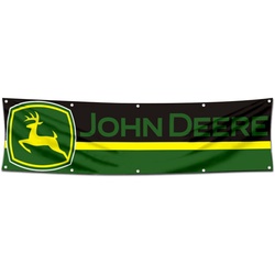 Tractors Garage Shop Decor Banner Works for John Deere Flag 2x8 Feet