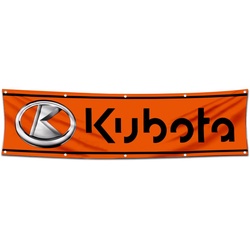 Tractors Garage Shop Decor Banner Works for Kubota Flag 2x8 Feet
