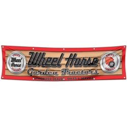 Tractors Garage Shop Decor Banner Works for Wheel Horse Flag 2x8 Feet