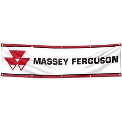 Tractors Garage workshop Decor Banner Works for Massey Ferguson Flag 2x8 Feet
