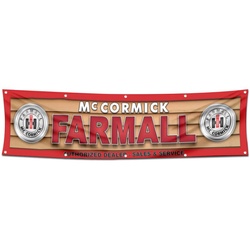 Tractors Garage workshop Decor Banner Works for Mccormick Farmall Flag 2x8 Feet