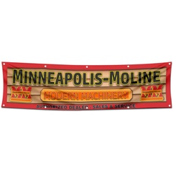 Tractors Garage workshop Decor Banner Works for Minneapoli Moline Flag 2x8 Feet