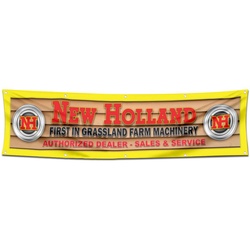 Tractors Garage workshop Decor Banner Works for New Holland Flag 2x8 Feet