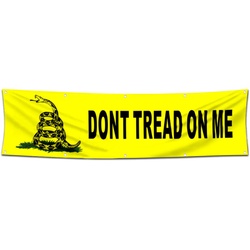 Dont Tread ON ME Flag Banner 2x8 Feet