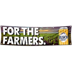 Busch Light for The Farmers Flag Banner 2x 8 Feet