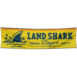 Land Shark Lager Beer Flag Banner 2x8 Feet