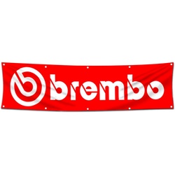 Motorcycles Garage Shop Decor Banner Works for Brembo Brakes Flag 2x8 Feet