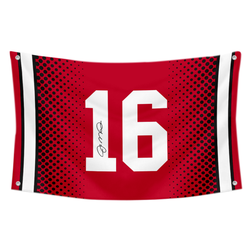 Joe Montana NO. 16 Flag Banner