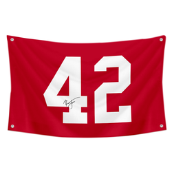 Ronnie Lott NO. 42 Flag Banner Red