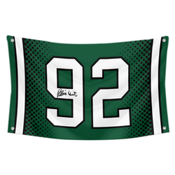 Reggie White No. 92 Flag Banner