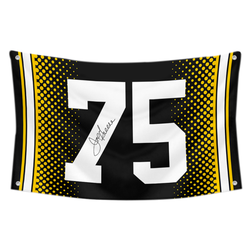 Joe Greene No.75 Flag Banner