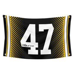 Mel Blount No.47 Flag Banner