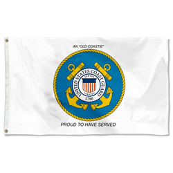 U.S. Coast Guard 1790 Proud to have Served Flag Banner
