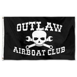 Outlaw Airboat Club Flag Banner