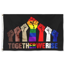 Black Lives Matter Flag Together We Rise Biden Banner