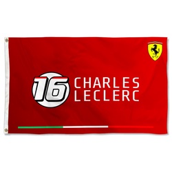Formula one F1 Charles Leclerc 16 Flag Banner