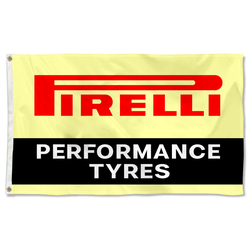 Pirelli Flag Performance Tyres Racing Banner
