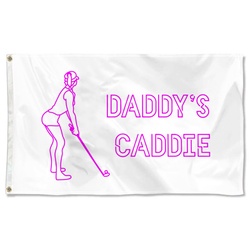 Daddy's Caddie Flag Banner