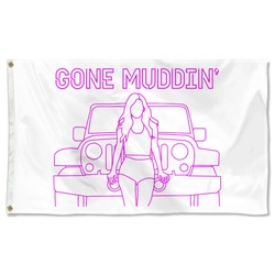 Gone Muddin Flag Banner