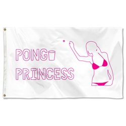 Pong Princess Flag Banner