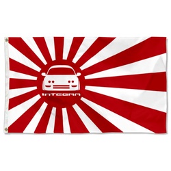 Integra Japanese Rising Sun JDM Flag Banner