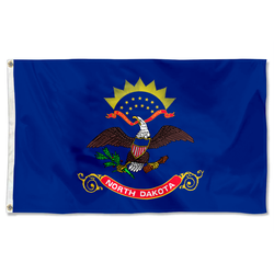 The United States North Dakota Flag
