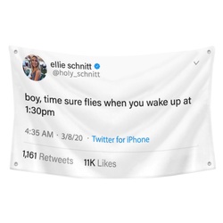 Ellit Schnitt - Boy, time sure flies when you wake up at 130pm Flag Twitter Banner White