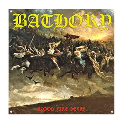 BATHORY Blood Fire Death Decor Flag Banner
