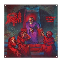 DEATH Scream Bloody Gore Decor Flag Banner