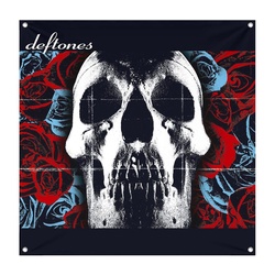 Deftones Album Cover Tapestry Skull Decor Flag Banner
