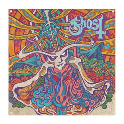 GHOST Seven Inches of Satanic Panic Decor Flag Banner