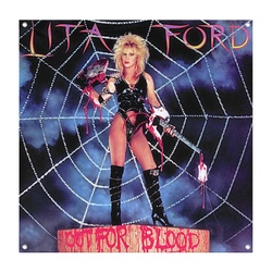 LITA FORD Out for Blood Decor Flag Banner