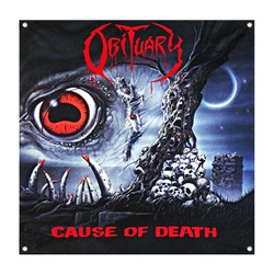 OBITUARY Cause of Death Decor Flag Banner