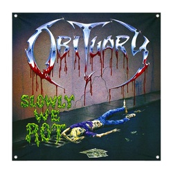 OBITUARY Slowly We Rot Decor Flag Banner