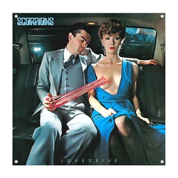 SCORPIONS Lovedrive Fabric Decor Flag Banner