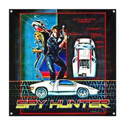 Spy Hunter Arcade Video Game Decor Flag Banner