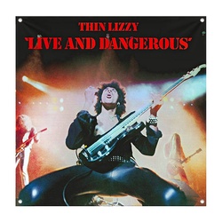 THIN LIZZY Live & Dangerous Decor Flag Banner