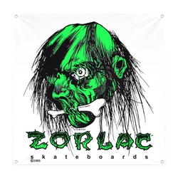 Zorlac Skateboard Decor Flag Banner