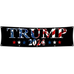 TRUMP 2024 Flag Banner 2x8 Feet