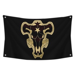 Black Clover Black bulls Decor Flag Banner